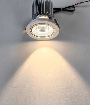 LED COB 우아 매입등 타공 115mm 매입조명 (30W 블랙 화이트)