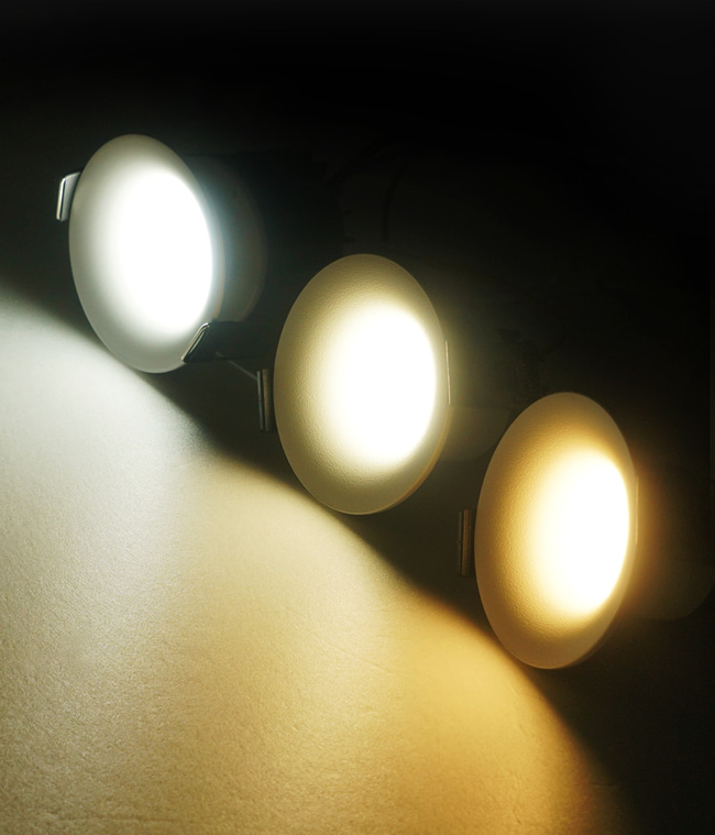 커드 COB 매입등 집중, 확산형 타공55mm(2인치 7W), 타공75mm(3인치 10W)